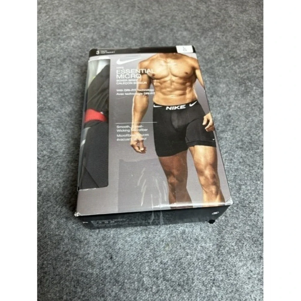 Nike Essential Micro Boxer Briefs 3-Pack Men's Large Dri-FIT Underwear - Picture 3 of 4